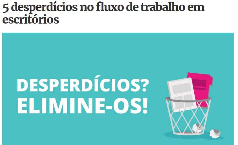 5 desperdícios no fluxo de trabalho 