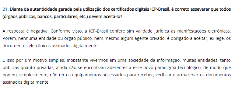 O que o ITI fala sobre aceitação dos Diplomas Digitais