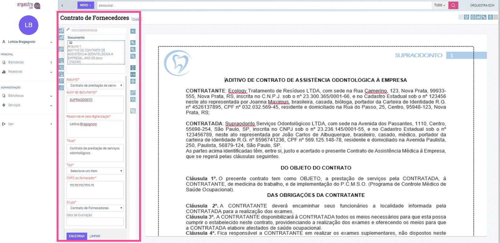 Descarte de documentos: indexação durante digitalização
