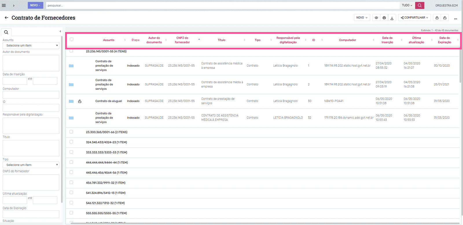 Descarte de documentos: metadados mínimos no ecm