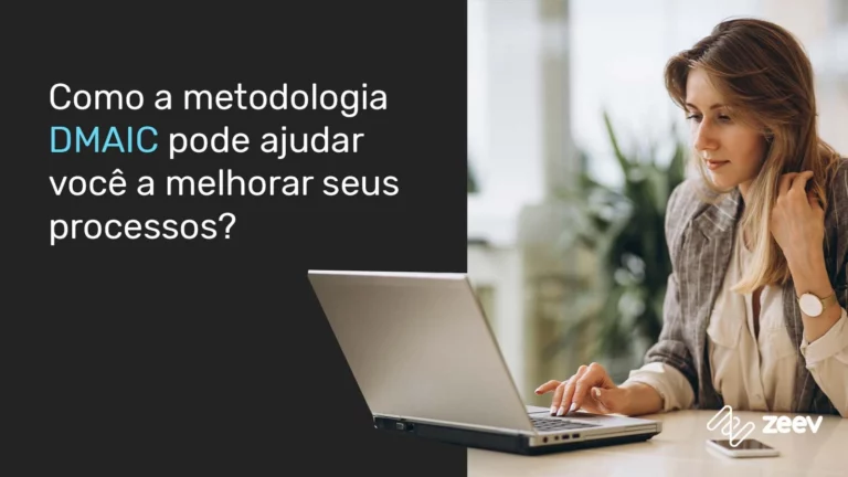 imagem ilustrativa de mulher trabalhando na metodologia dmaic para melhoria de processos