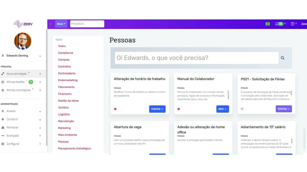 Aplicativos para recursos humanos no Zeev