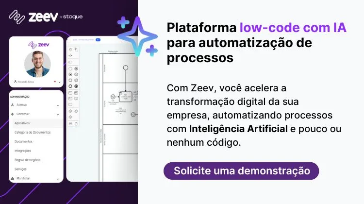 CTA Plataforma Low-code com IA Zeev