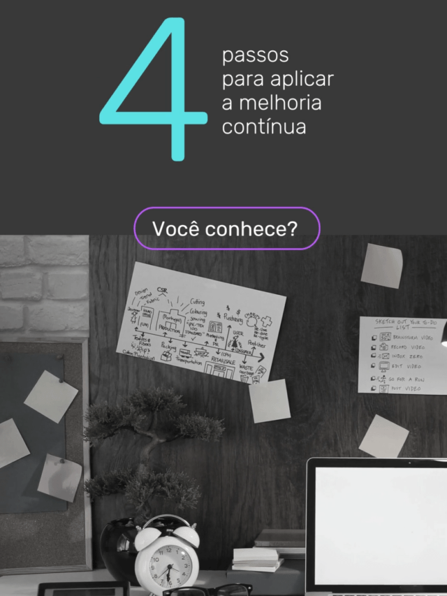 4 Passos para aplicar a melhoria contínua capa