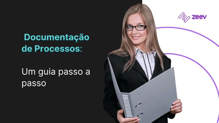 Mulher realizando documentação de processo com o guia passo a passo