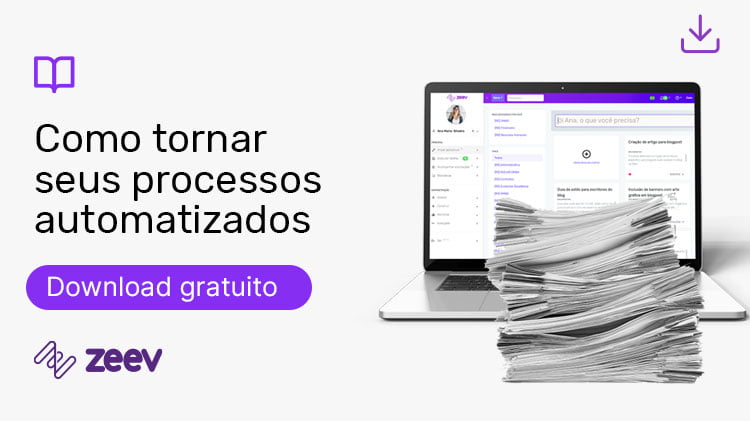 Capa de anúncio de ebook sobre como tornar seus processos automatizados