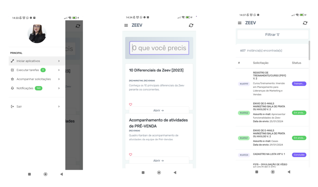 Tela zeev mobile celular