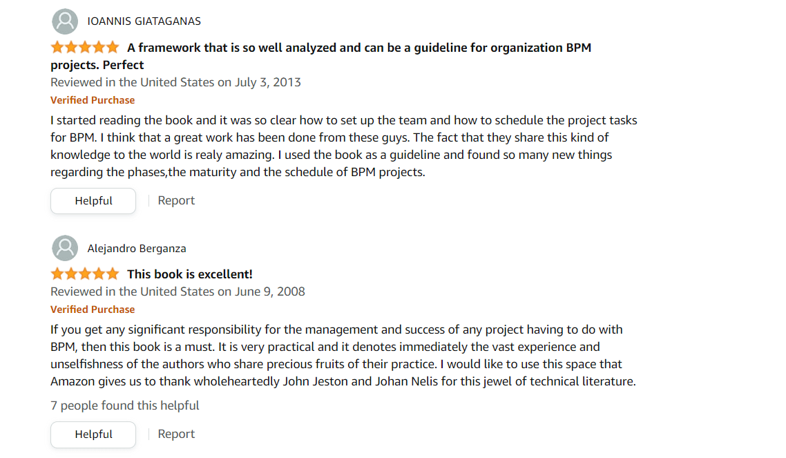 Avaliação e comentários da obra de John Jeston - Business Process Management: Practical Guidelines to Successful Implementations