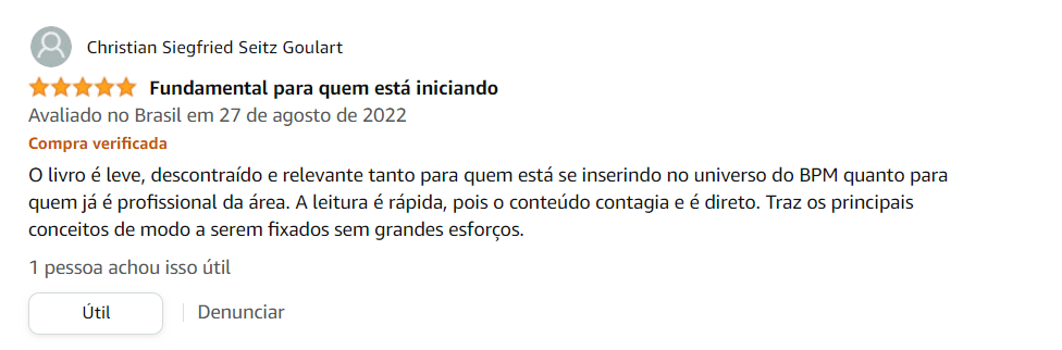 Opinião de leitores do livro de Gart Capote BPM para todos