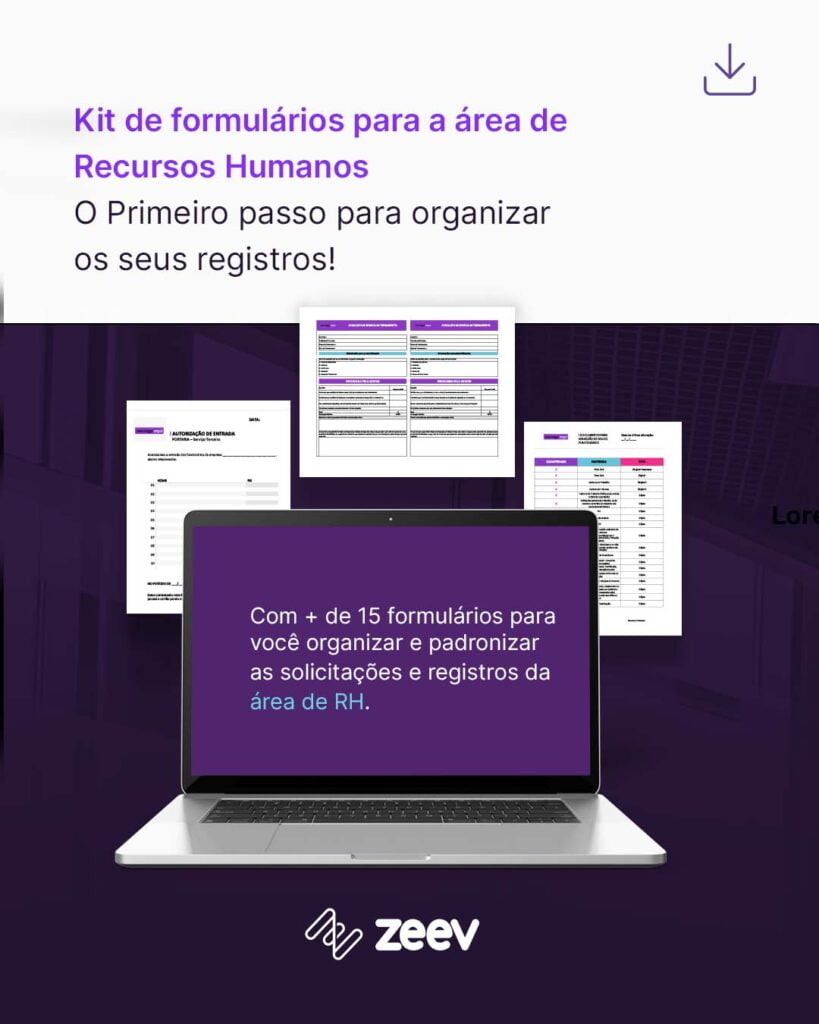 Kit de RH Material baixável Formulários de recursos humanos