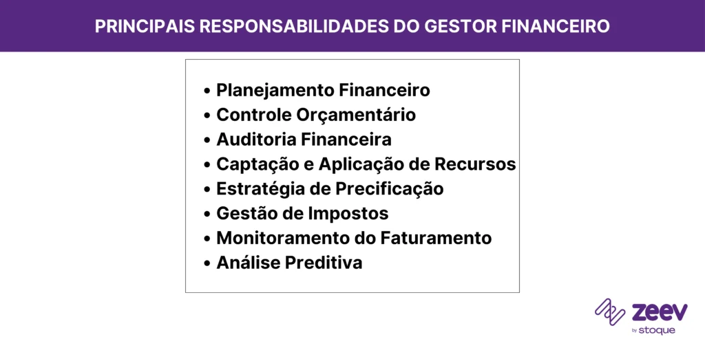 Principais responsabilidades do gestor financeiro