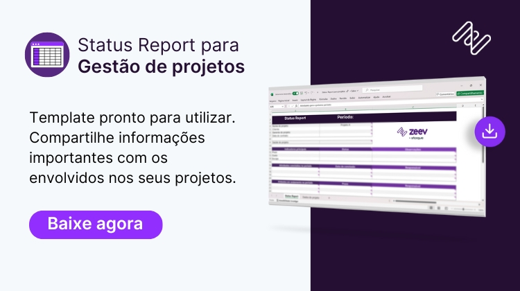 Template pronto para utilizar: Status Report de Projetos de TI