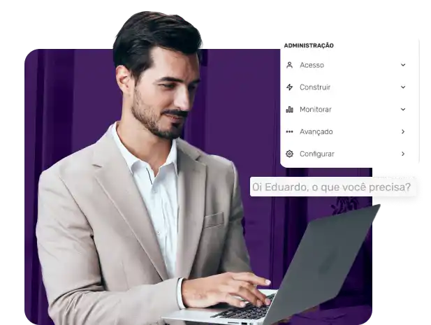 homem usando templates de processos prontos zeev