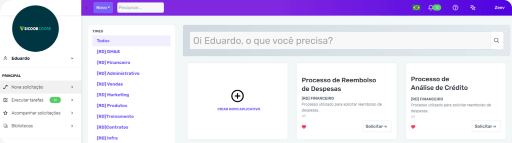 automatização de processo sicoob 