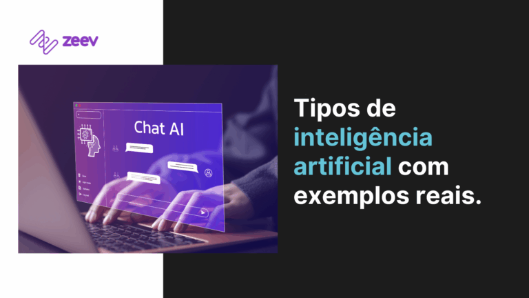 Tela de IA escrito impactos da inteligência artificial